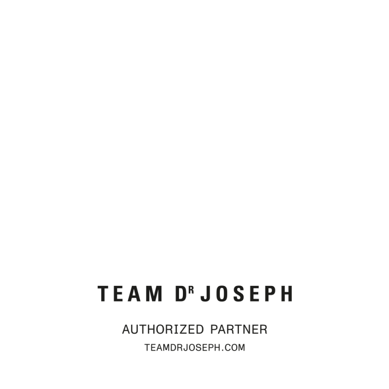 Sticker Authorized Partner TEAM DR JOSEPH - black matt 18 x 6 cm